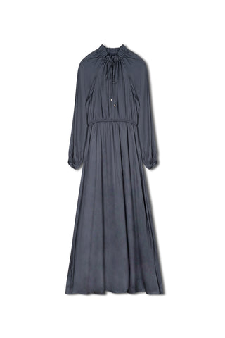 ofd poet sleeve maxi dress - INDIGO