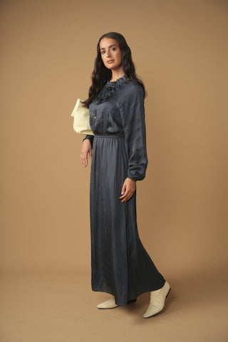 ofd poet sleeve maxi dress