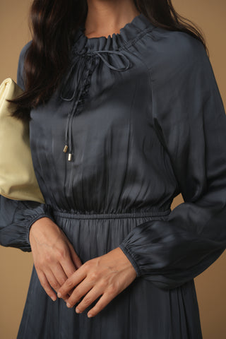 ofd poet sleeve maxi dress
