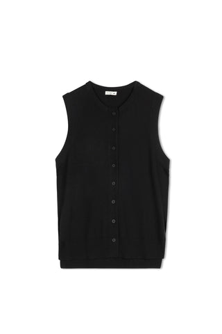 point high lo vest - BLACK