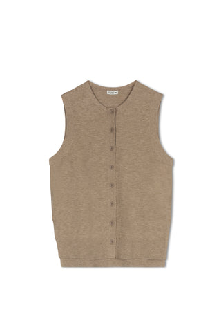 point high lo vest - NEW TAUPE MELANGE