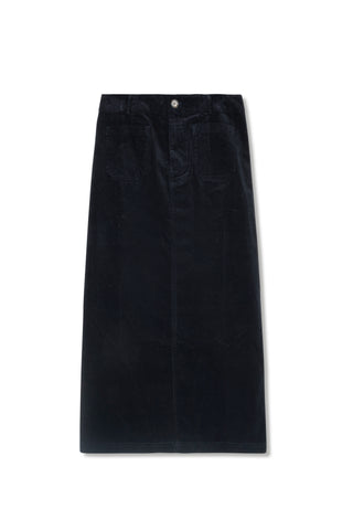 hd front pocket corduroy skirt - Navy
