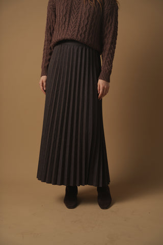 km mixed cable sweater