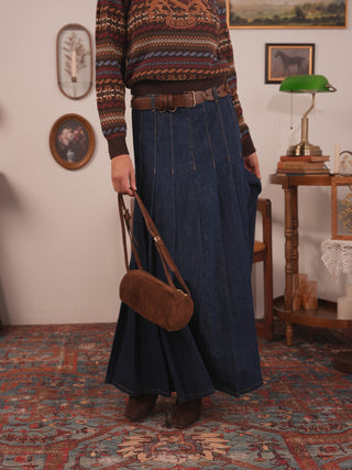 hd box pleated maxi skirt