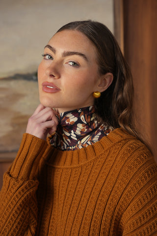 point chunky crew sweater