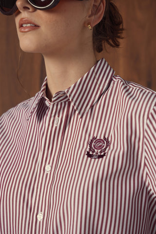 point button up blouse