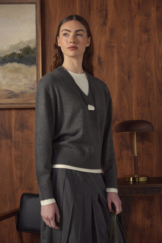 point layered sweater