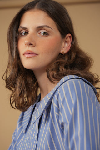 point double breasted button up