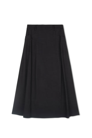 point twill cargo skirt