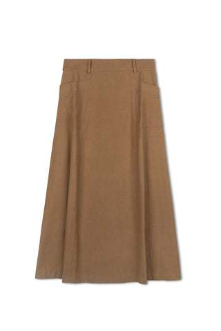 point twill cargo skirt
