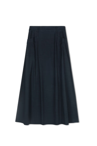 point twill cargo skirt