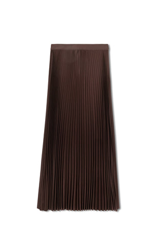 ceremony elastic waist maxi skirt - BROWN