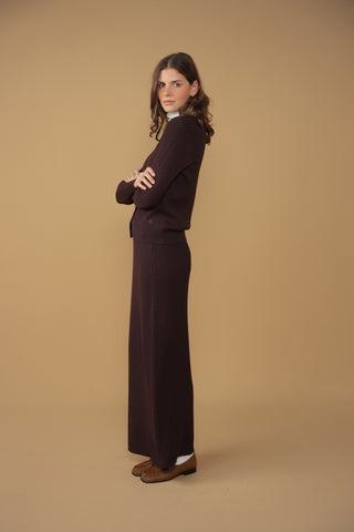 point twisted cable skirt