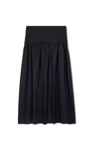 point drop waist skirt - NAVY