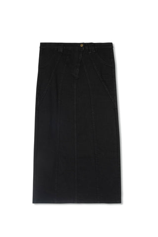 hd sculpted seam maxi skirt