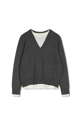 point layered sweater