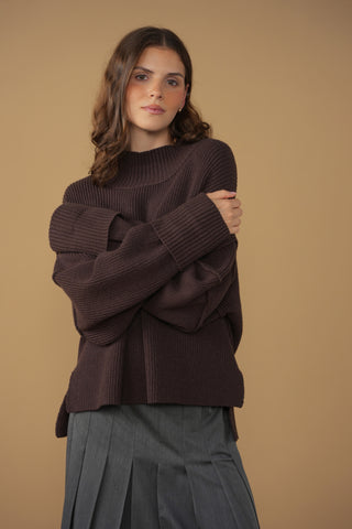 point hi-lo sweater