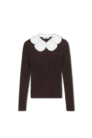 ceremony scallop collar top