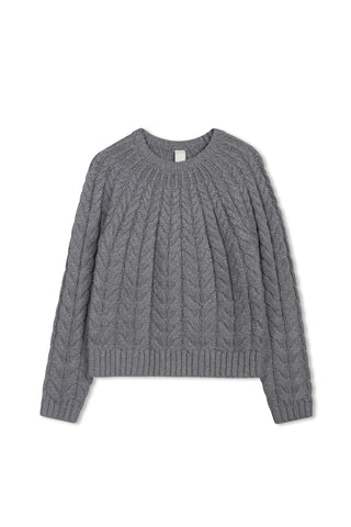 km gradual cable sweater