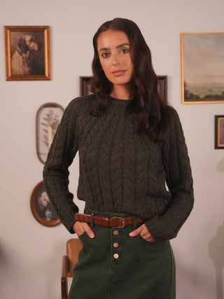 km gradual cable sweater