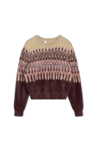 km soft fairaisle sweater