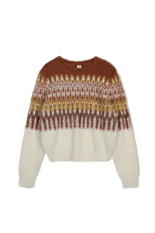 km soft fairaisle sweater