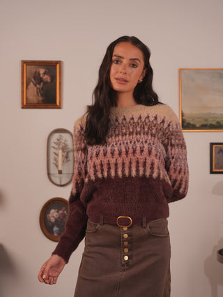 km soft fairaisle sweater