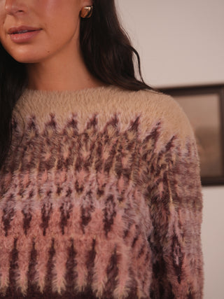 km soft fairaisle sweater