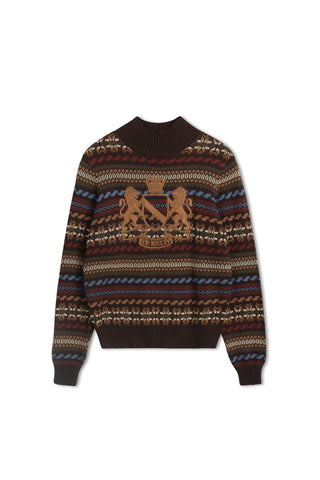 km fairaisle crest sweater