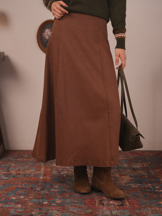 hd flared maxi skirt
