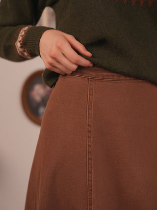 hd flared maxi skirt