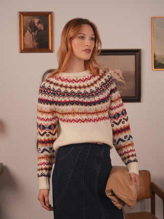 km multi fairaisle sweater