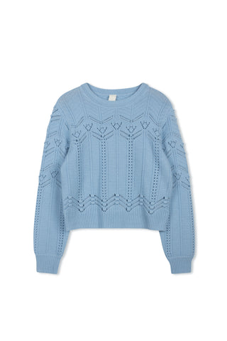 km deco stitch sweater