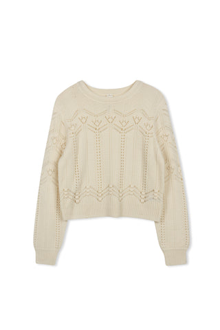 km deco stitch sweater