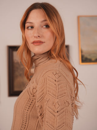 km deco stitch sweater