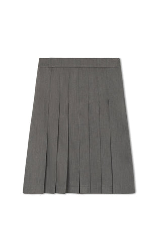 point short pleated skirt - DARK CHARCOAL