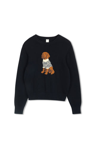 km dog sweater - Navy