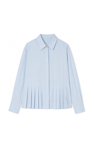 ceremony cotton pleated blouse