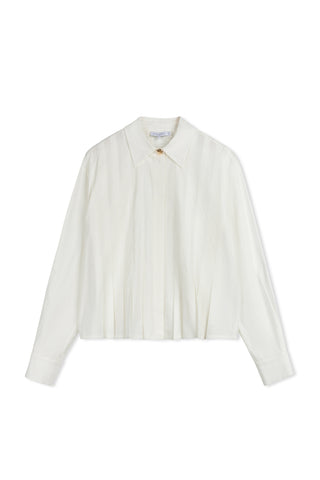 ceremony cotton pleated blouse