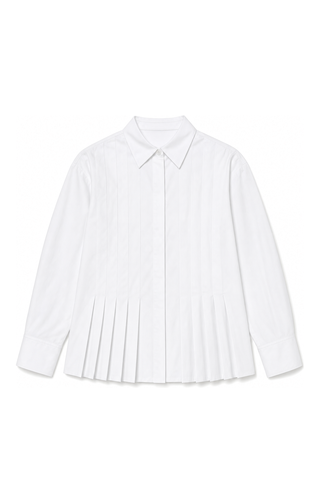 ceremony cotton pleated blouse