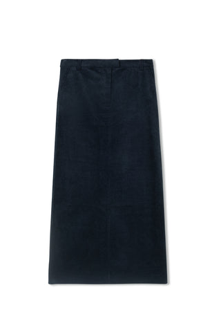 hd wide wale corduroy skirt - Navy