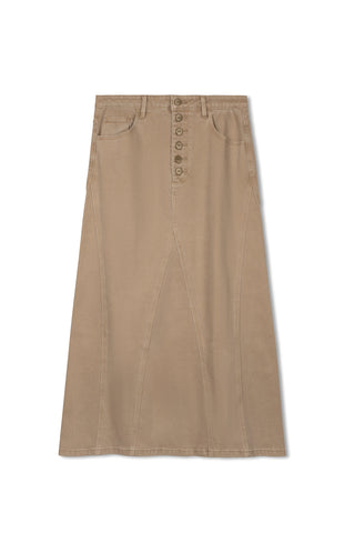 hd panel maxi skirt - NEW TAUPE
