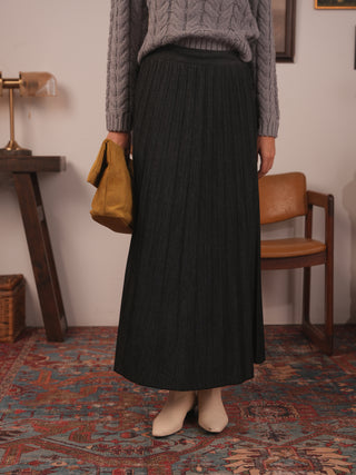 hd pleated maxi skirt