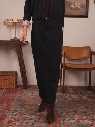 hd front pocket maxi skirt