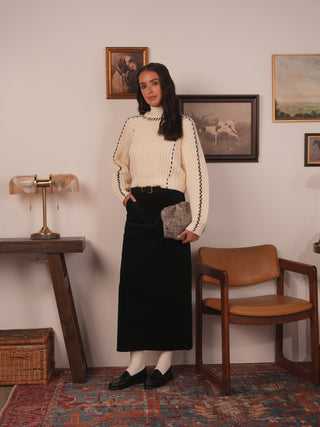 hd wide wale corduroy skirt