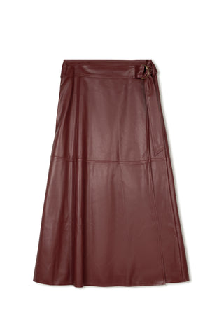 ceremony pu wrap skirt