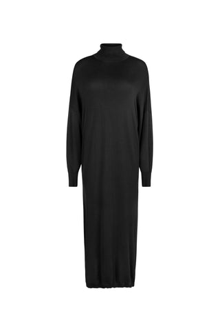 point turtleneck dolman dress