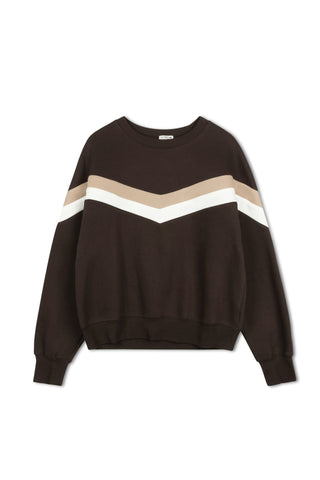 point pieced sweatshirt