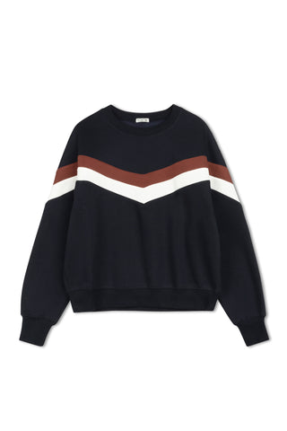 point pieced sweatshirt
