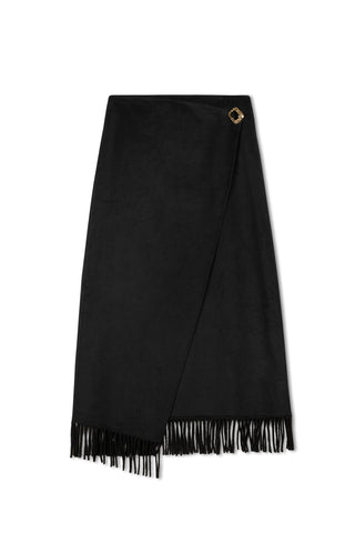ceremony fringe wrap skirt